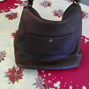 Vintage Coach brown hobo purse